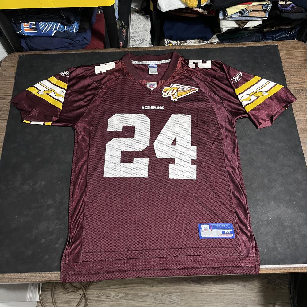Vintage Washington Jersey Men NFL Champ Bailey Reebok 75th Anniversary Spear